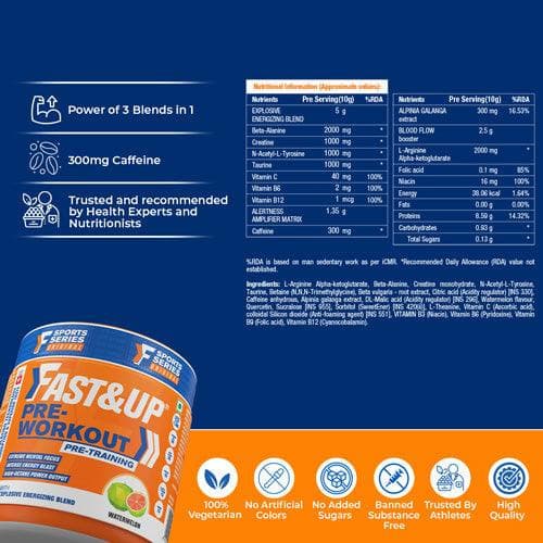 Fast&Up Pre-workout - Jar of 30 | The Bike Affair