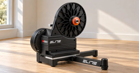 An Elite Avanti smart trainer with a single Zwift Cog sprocket