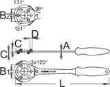 Unior 1670/2BI Cassette Wrench