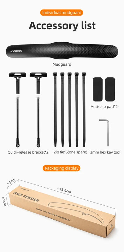 Rockbros Quick Release Road Bike Fender