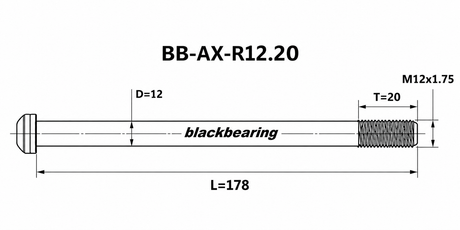 Blackbearing R12.20 12mm Thru-Axle