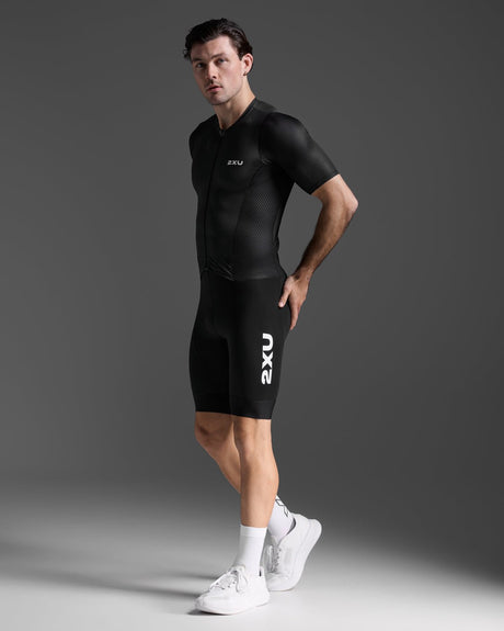 2XU MT7394d Aero Hex Sleeved Trisuit | The Bike Affair