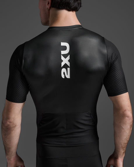 2XU MT7394d Aero Hex Sleeved Trisuit | The Bike Affair