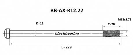 Blackbearing R12.22 12mm Thru-Axle