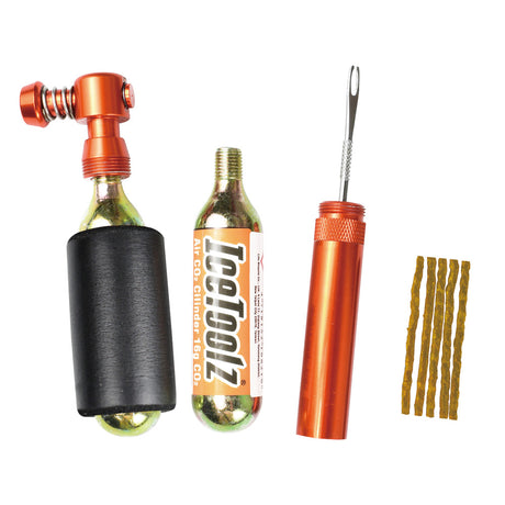 IceToolz A812F Airfill Tubeless Tire Repair Kit with Two 16G CO2