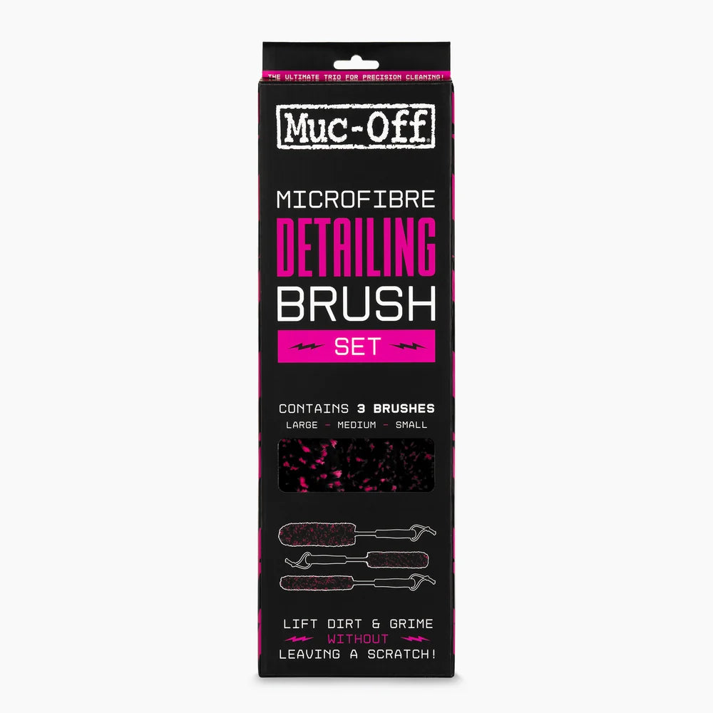 Muc-Off Microfibre Detailing Brush Set x 3