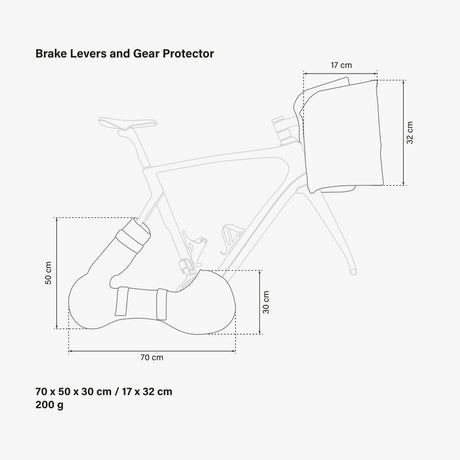 Scicon Brake Levers and Gearbox Protector Padded Transport Kit for Bikes