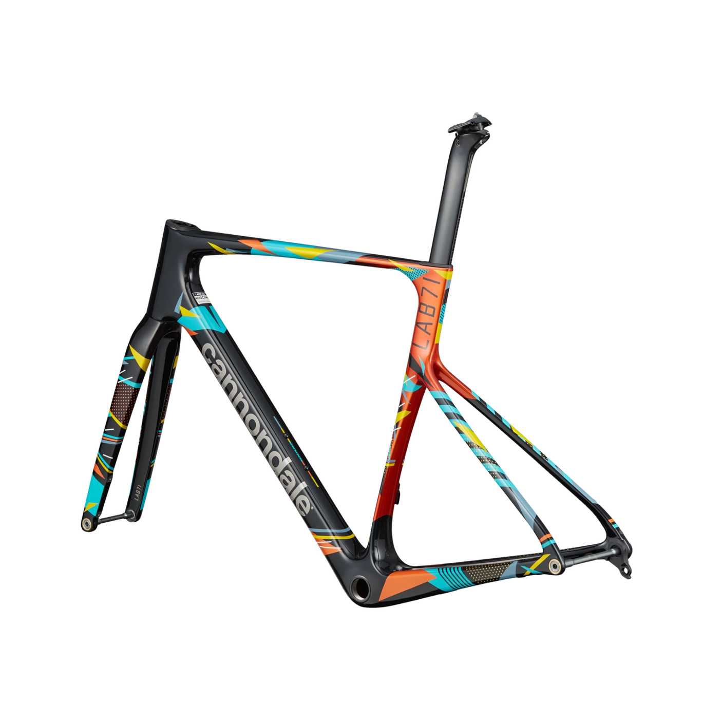 Cannondale SuperSix Evo LAB71 Frameset - Black with WOW Colors