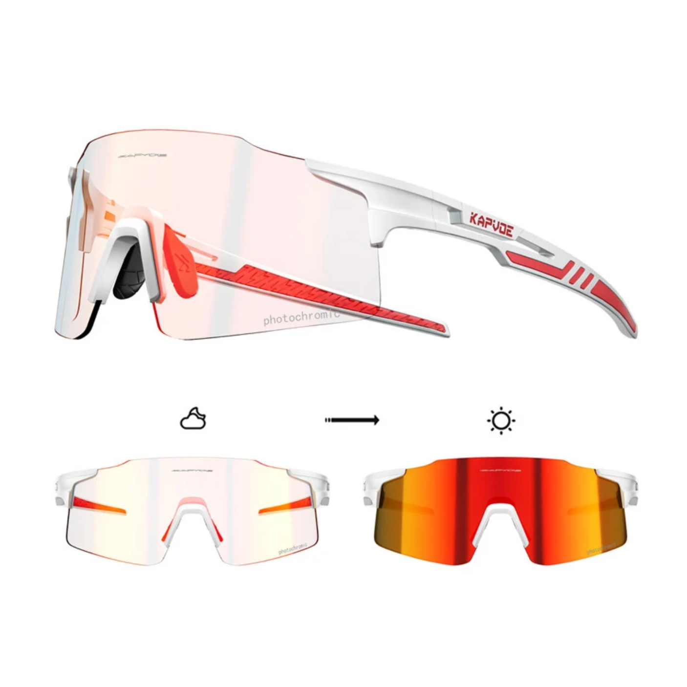 Kapvoe Revo X27 Rimless Photochromic Sunglasses