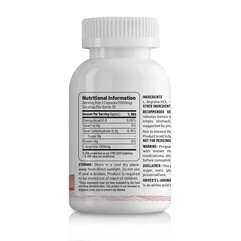 Unived L-Arginine Vegan Capsules (60)