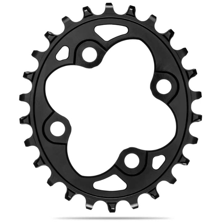 Absolute Black Oval MTB Chainring 1X 104 BCD Shimano | The Bike Affair