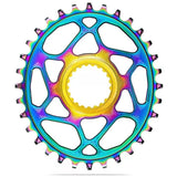 Absolute Black Oval MTB Chainring 1X Direct Mount Shimano HG+ 12 Speed Rainbow | The Bike Affair