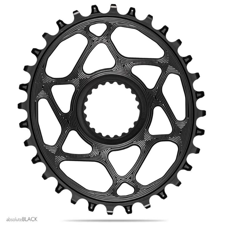 Absolute Black Oval MTB Chainring 1X Direct Mount Shimano HG+ 12 Speed | The Bike Affair