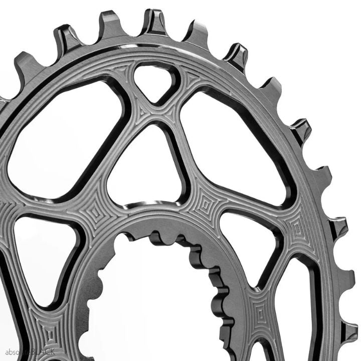 Absolute Black Oval MTB Chainring 1X Direct Mount SRAM Boost148 (3mm Offset) | The Bike Affair