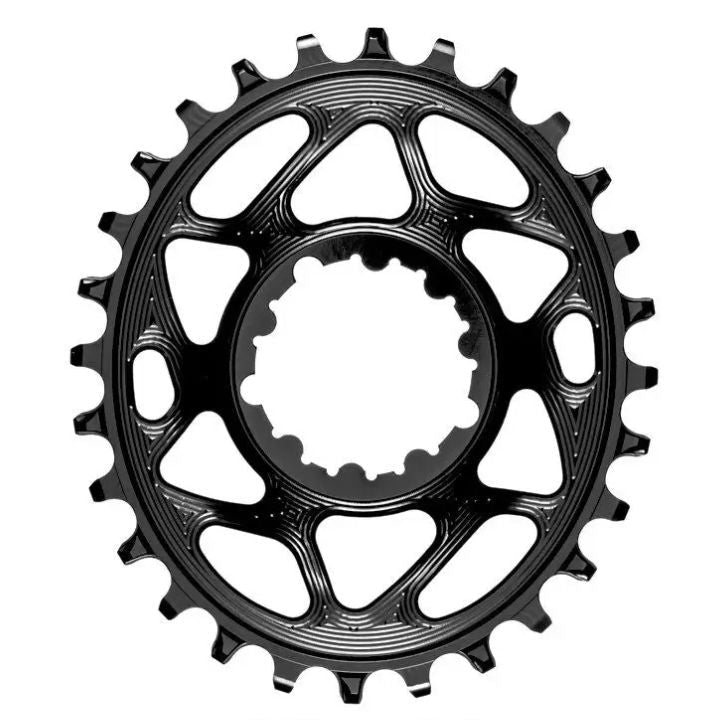 Absolute Black Oval MTB Chainring 1X Direct Mount SRAM GXP (6mm Offset) | The Bike Affair
