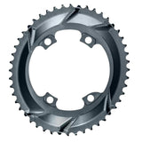 Absolute Black Oval Road/Gravel Sub-Compact Chainring 2X 110/4 BCD (48T/46T) | The Bike Affair