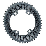 Absolute Black Oval Road/Gravel Sub-Compact Chainring 2X 110/4 BCD (48T/46T) | The Bike Affair