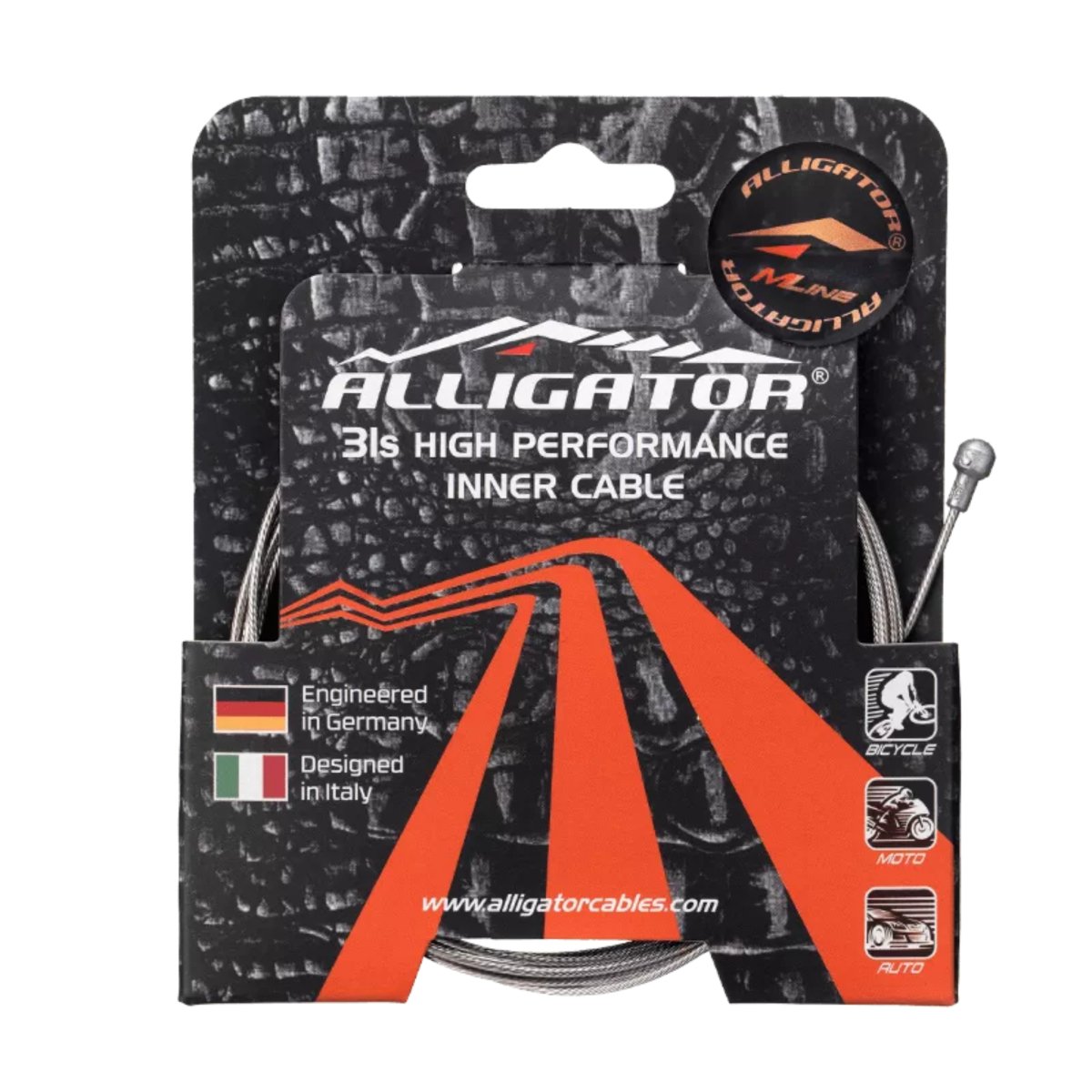 Alligator 31 - Strand Superior Shine Slick Stainless Road Brake Inner Cable | The Bike Affair