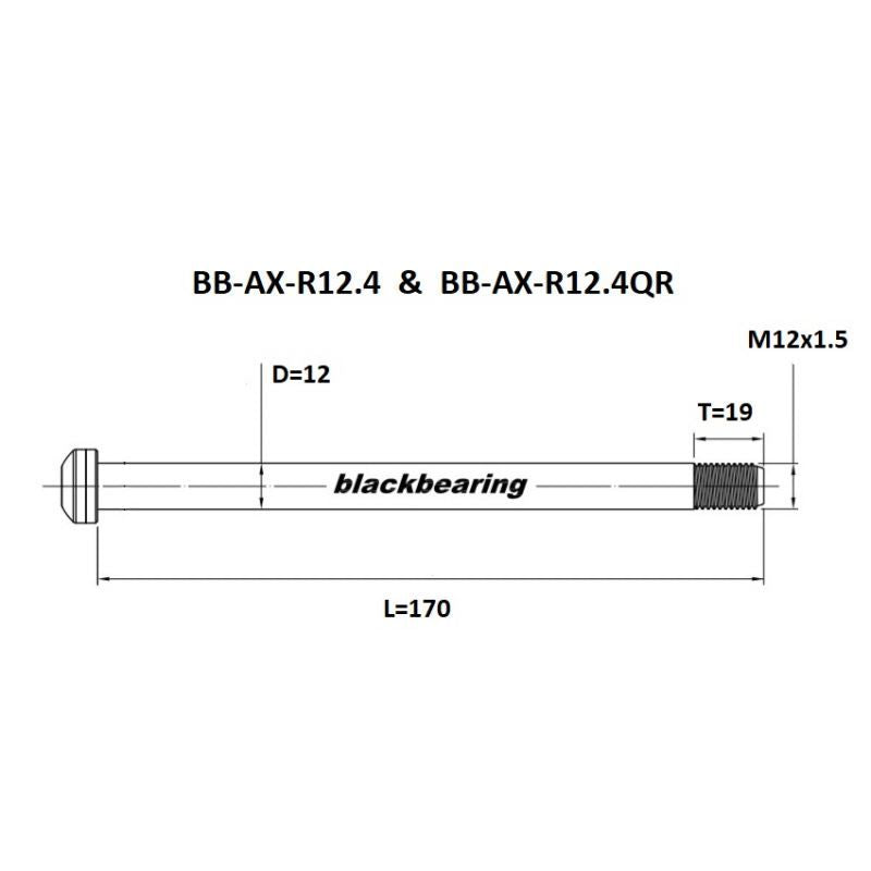 Blackbearing R12.4 12mm Thru-Axle