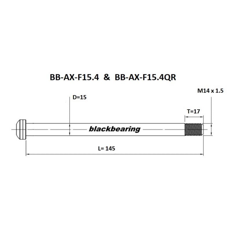 Blackbearing F15.4 15mm Quick Release Thru Axle | The Bike Affair