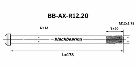 Blackbearing R12.20 12mm Thru-Axle | The Bike Affair