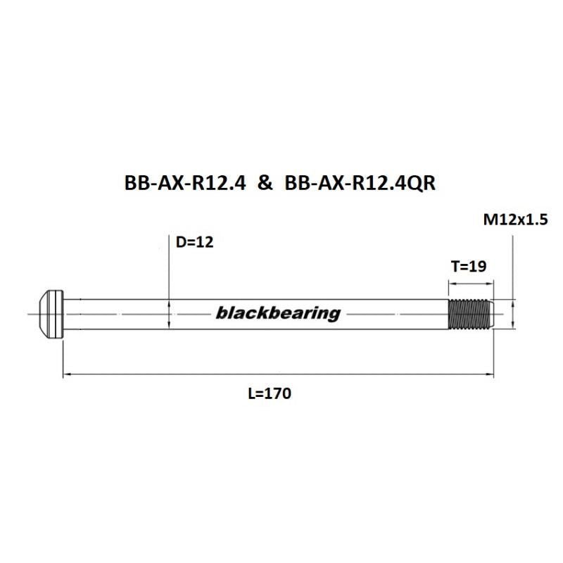 Blackbearing R12.4 12mm Thru-Axle | The Bike Affair
