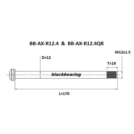 Blackbearing R12.4 12mm Thru-Axle | The Bike Affair