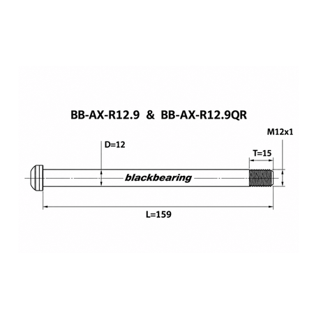 Blackbearing R12.9 12mm Thru-Axle | The Bike Affair