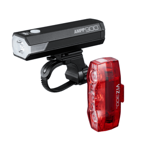 Cateye Ampp900/ViZ 300 HL - EL089/TL - LD810 Combo Light (Rechargeable C) | The Bike Affair