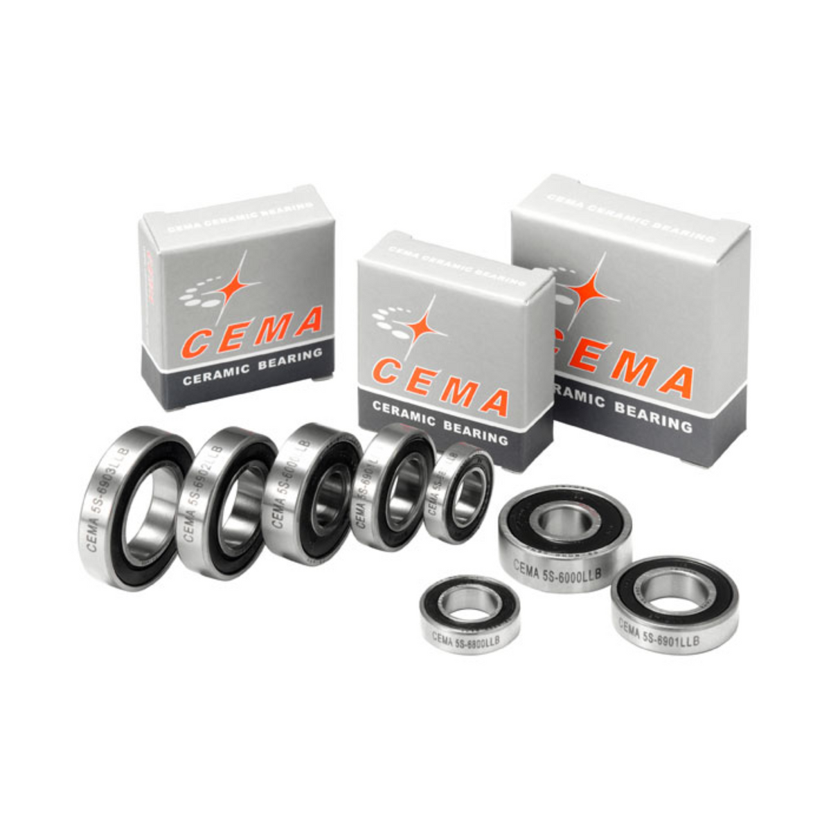 Cema 6802LLB-2RS Hybrid Ceramic Wheel Bearing 15x24x5 mm
