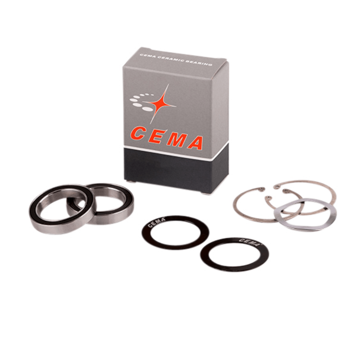 Cema BB30 Set for BB30/PF30 Cranks Chrome Steel Bearing | The Bike Affair