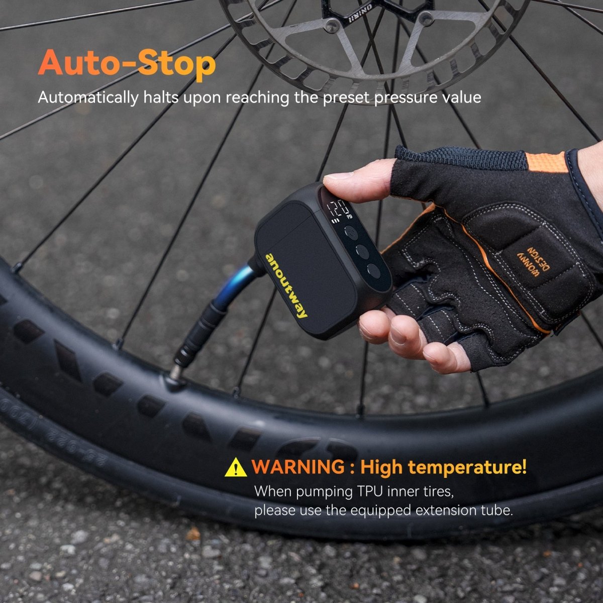 Cyclus Anoutway AS210 Pro Mini Electric Pump | The Bike Affair