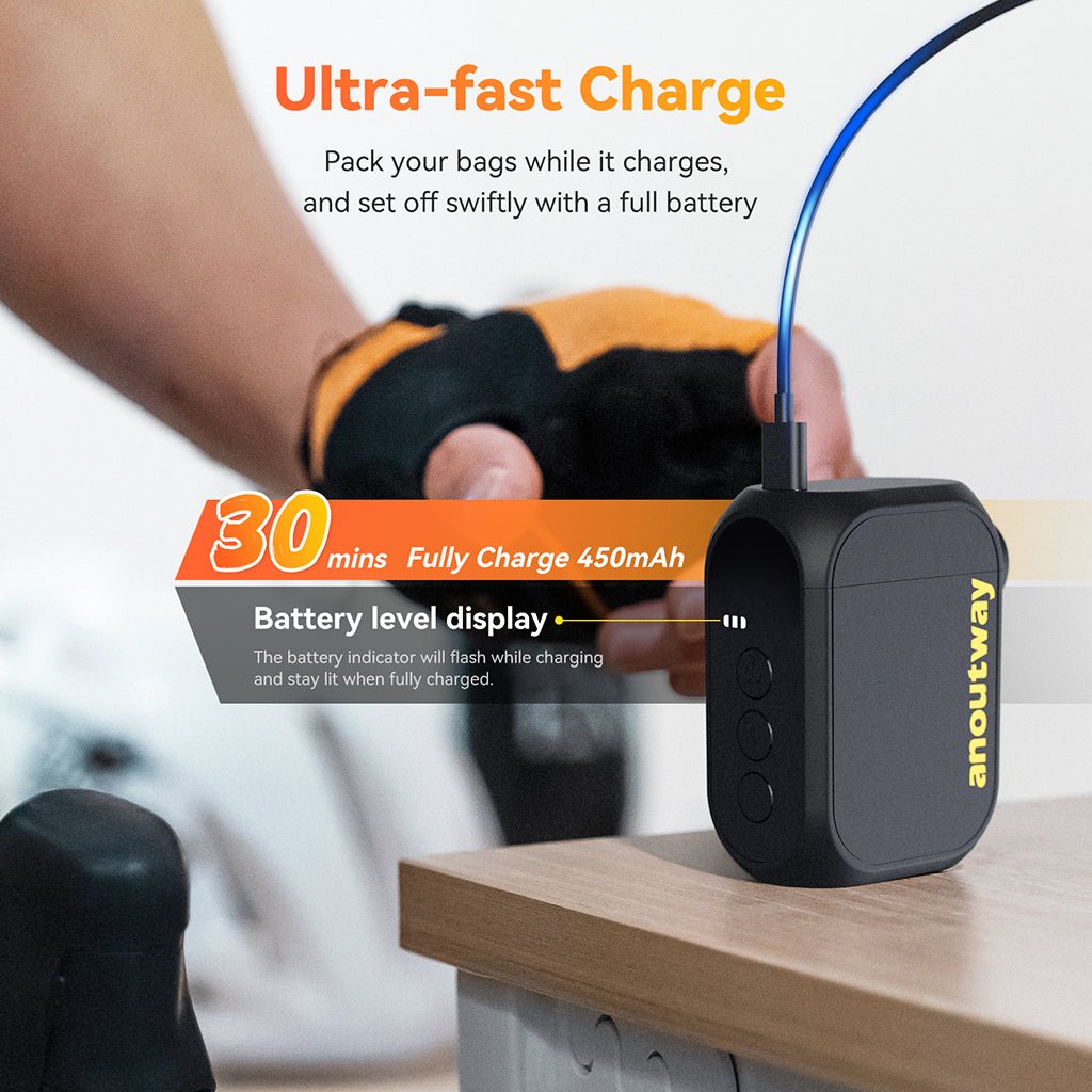 Cyclus Anoutway AS210 Pro Mini Electric Pump | The Bike Affair