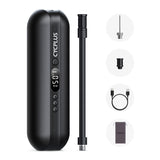 Cycplus A2 Electric Air Pump with air tube, ball needle, valve converter, cable and storage bag