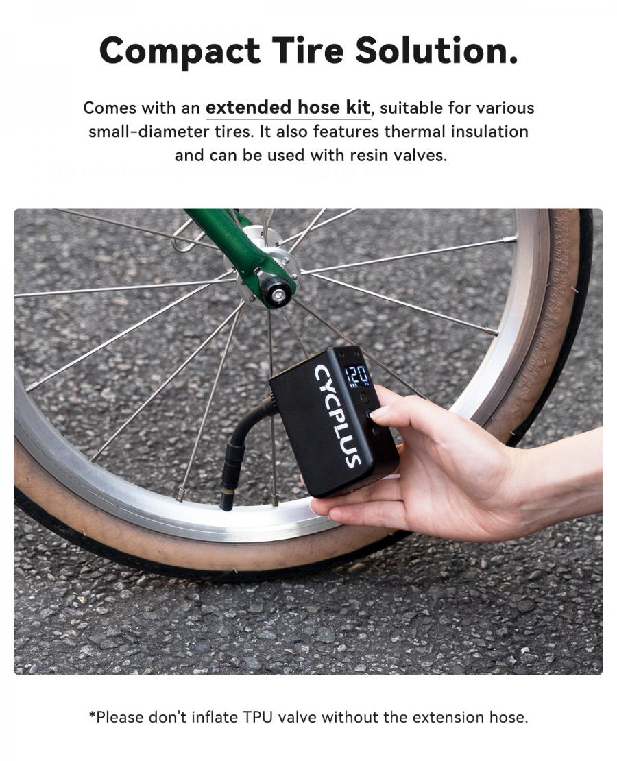 Buy Cycplus AS2 Pro Max Mini E-Pump Online | The Bike Affair