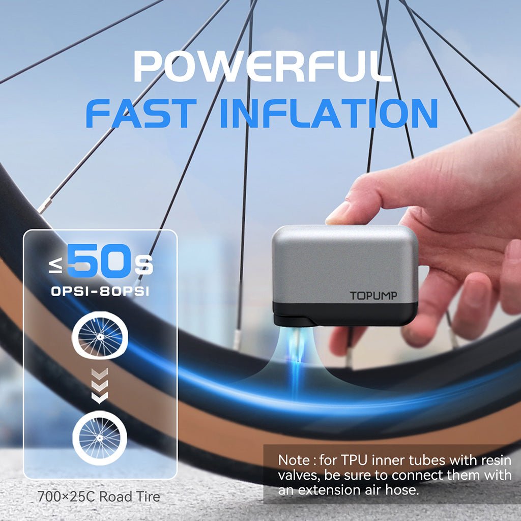 Cycplus Topump AS200 Mini E - Pump | The Bike Affair