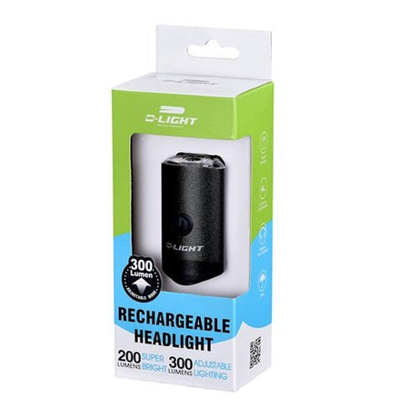 D - Light CG - 127P Rechargeable Head Light | The Bike Affair