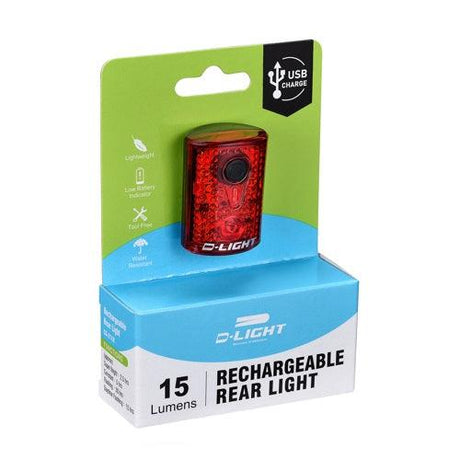 D - Light CG - 211R2 Rechargeable Tail Light | The Bike Affair