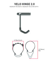 Feedback Velo Hinge 2.0 Pivoting Bike Storage Hook | The Bike Affair