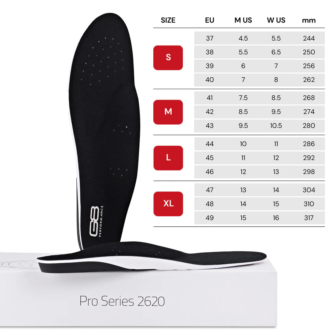 G8 Performance Pro Series 2620 Insoles | The Bike Affair