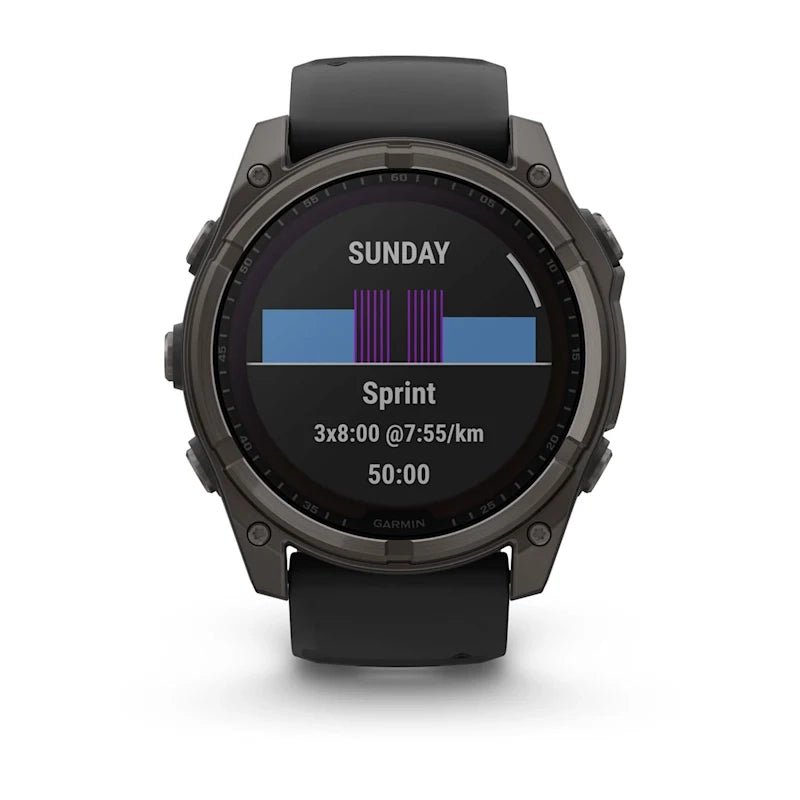 Garmin Fenix 8 Solar Sapphire Smartwatch | The Bike Affair