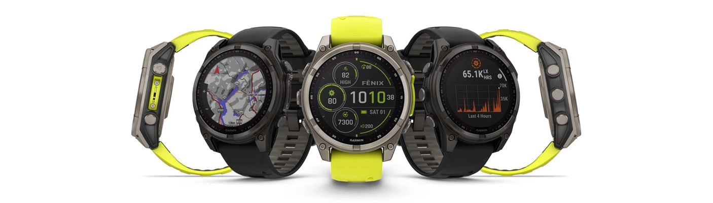 Garmin Fenix 8 Solar Sapphire Smartwatch | The Bike Affair