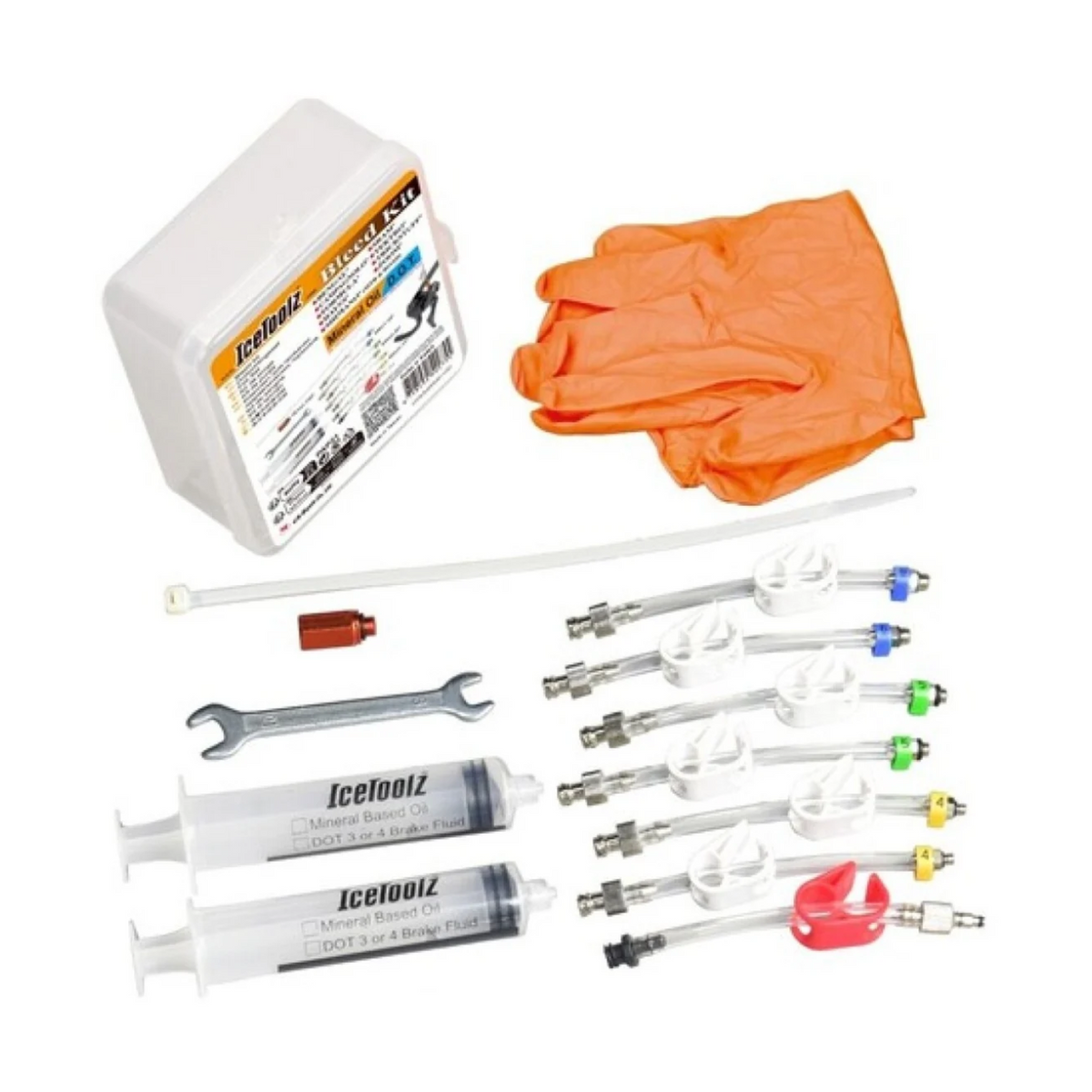 IceToolz 54R5 Bleed Kit Version 3 with SRAM Bleeding Edge Adaptor