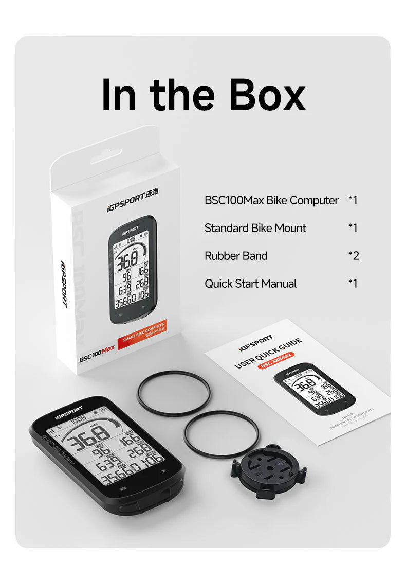 IGPSport BSC100Max Large Screen Bike Computer | The Bike Affair