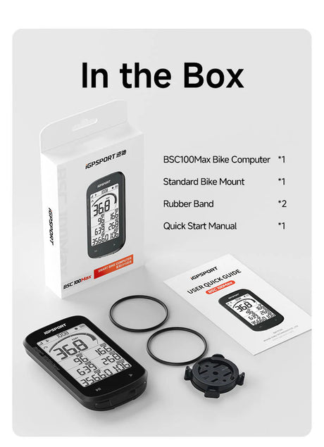 IGPSport BSC100Max Large Screen Bike Computer | The Bike Affair