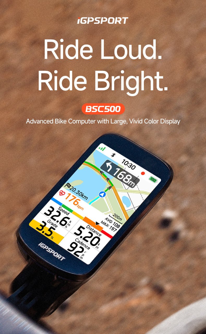 IGPSport BSC500 GPS Bike Computer | The Bike Affair