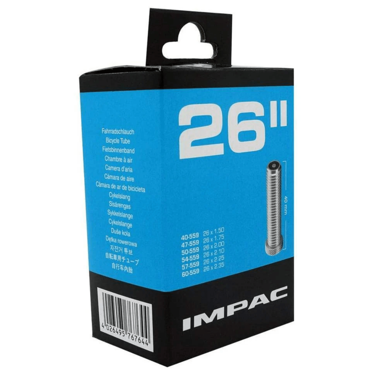 Impac AV 26 Schrader Valve Tube | The Bike Affair