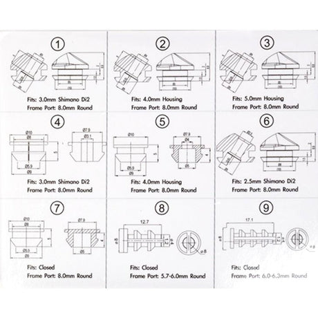 Jagwire Frame Plug Combo Box | The Bike Affair
