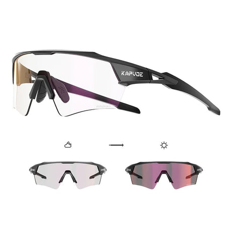 Kapvoe DreamChaser Wings Photochromic Shadowless Sunglasses | The Bike Affair
