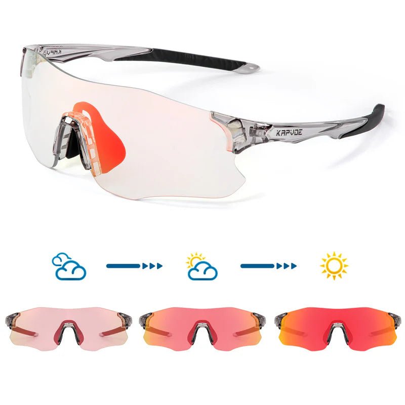 Kapvoe K1129 Color Photochromic Running Sports Sunglasses | The Bike Affair